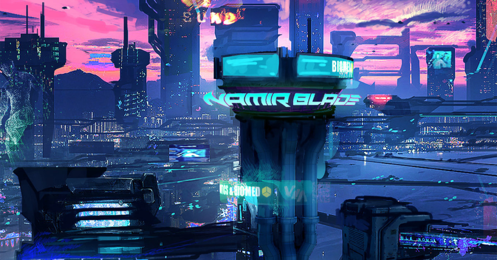 Cover art for Namir Blade's album, "Metropolis"